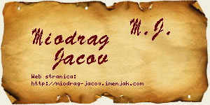 Miodrag Jačov vizit kartica